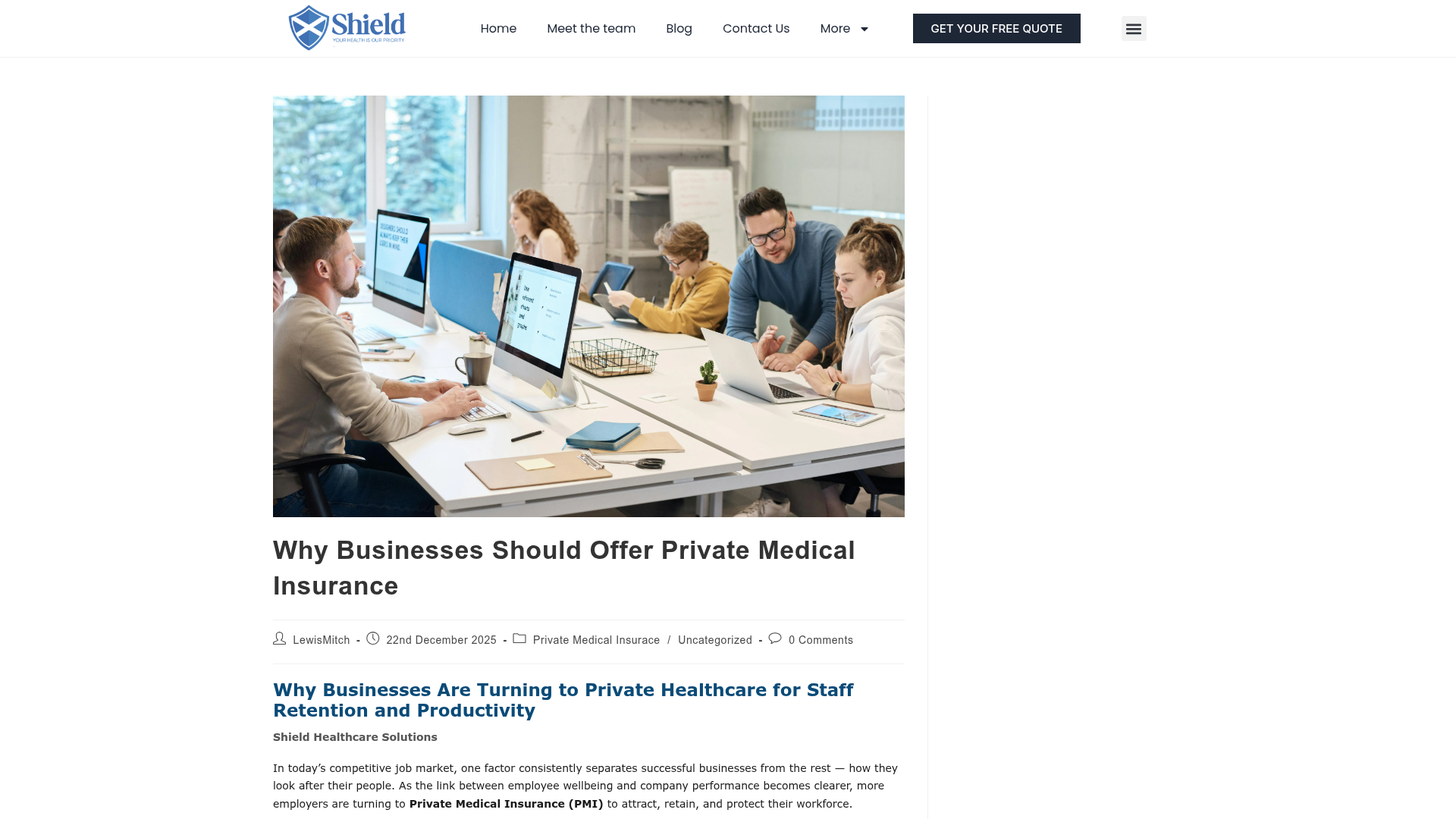 Why Businesses Should Offer Private Medical Insurance