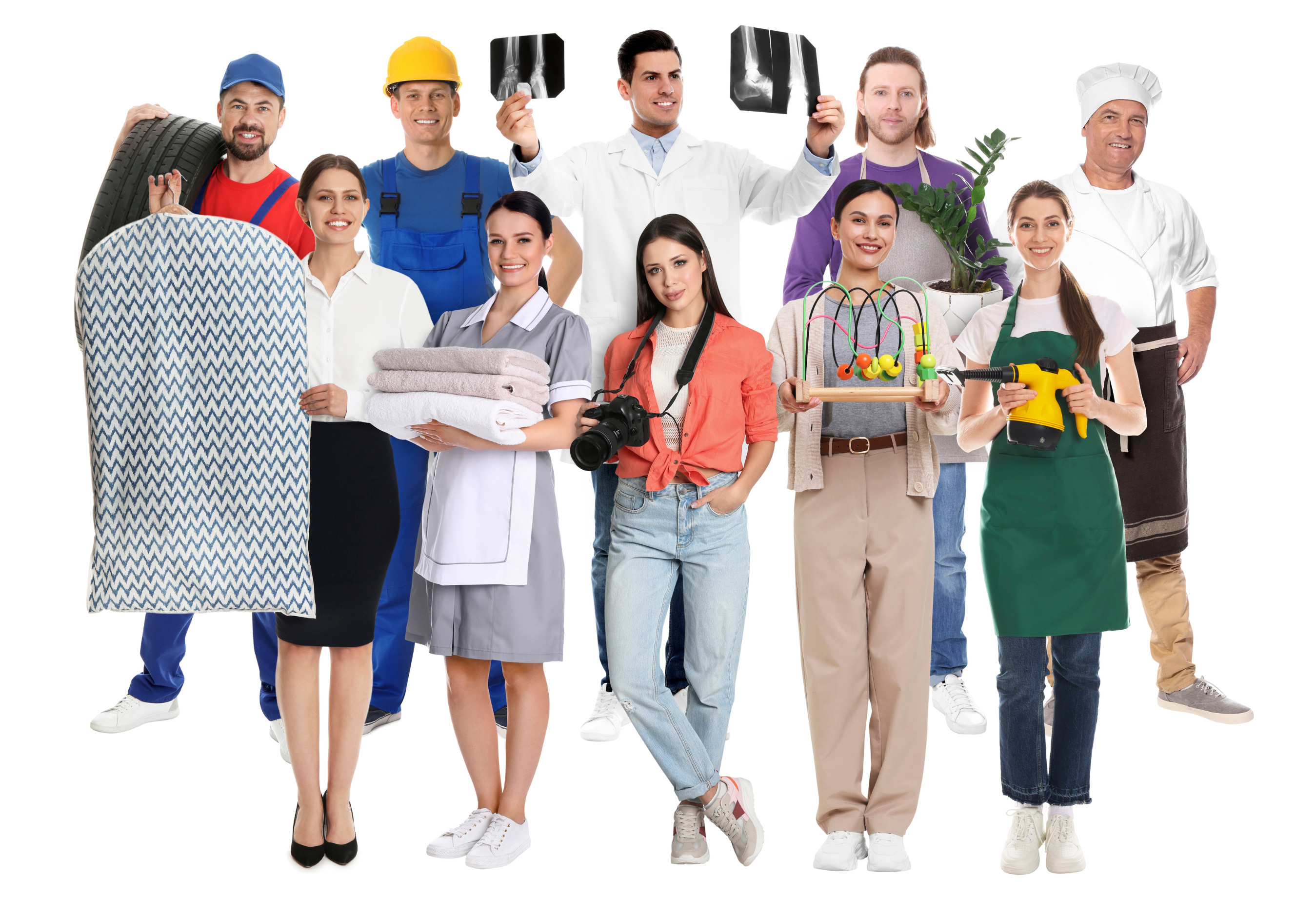 Corporate team working together with employee health insurance in Scotland
